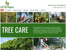 Tablet Screenshot of ab-treesurgery.co.uk